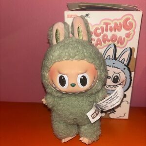 Opened Exciting Macaroon “Green Grape” Labubu